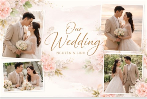 Trình chiếu slide ảnh cưới đẹp