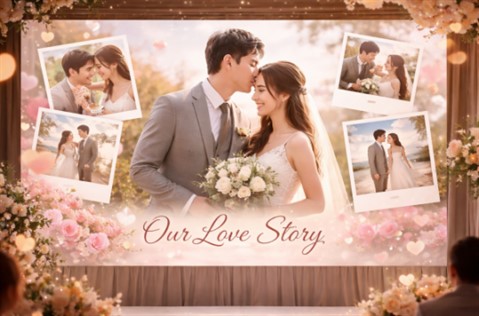 slide đám cưới lãng mạn