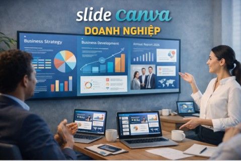 slide canva doanh nghiệp